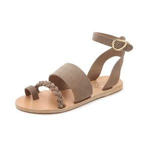 Ancient Greek Sandals Tan Braided Strap Sandals